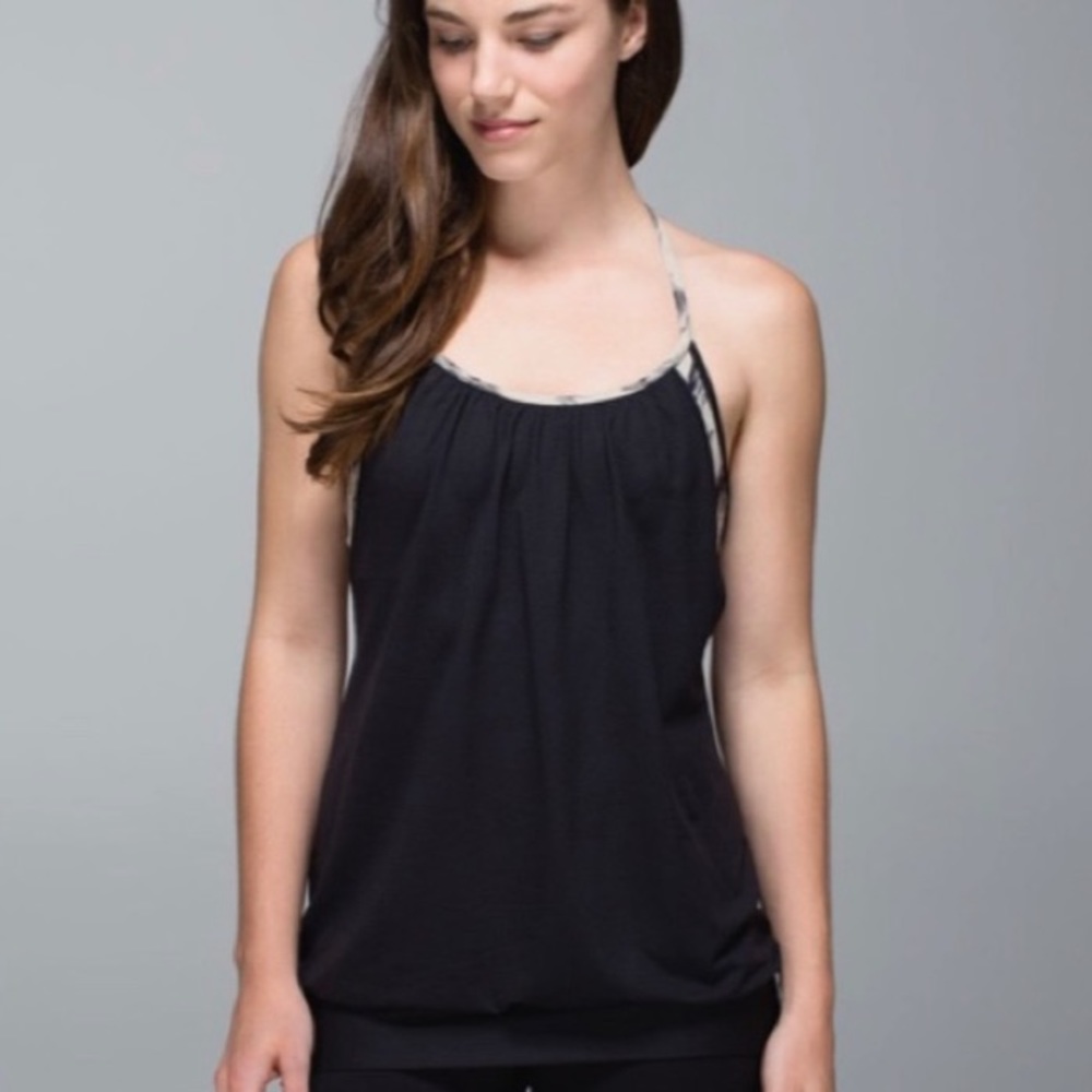 Lululemon black no limits tank with built …